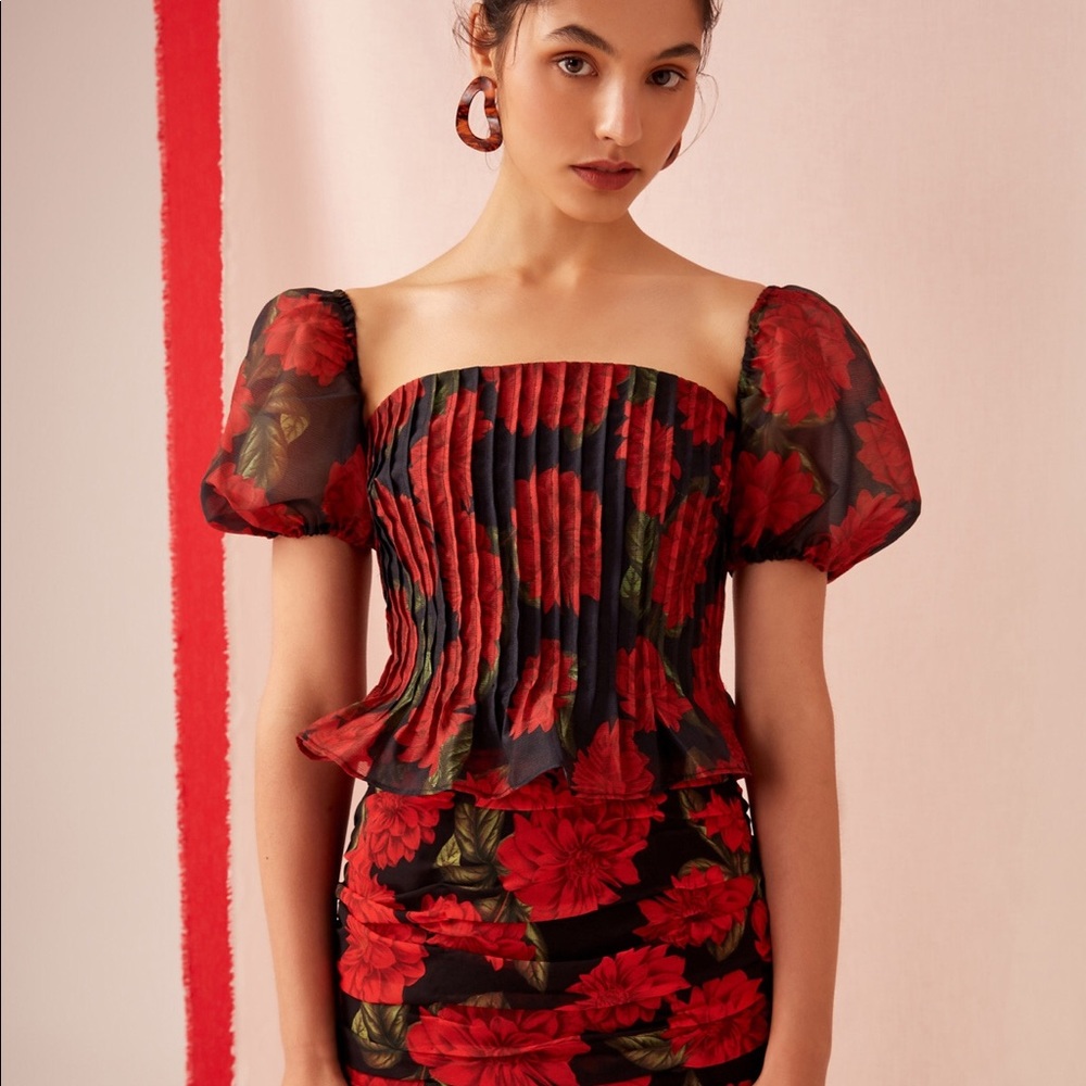 SOLD Keepsake The Label Black Dahlia Top